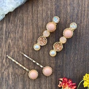 ***SOLD*** Hair Clips Pins Barrettes Rose Gold